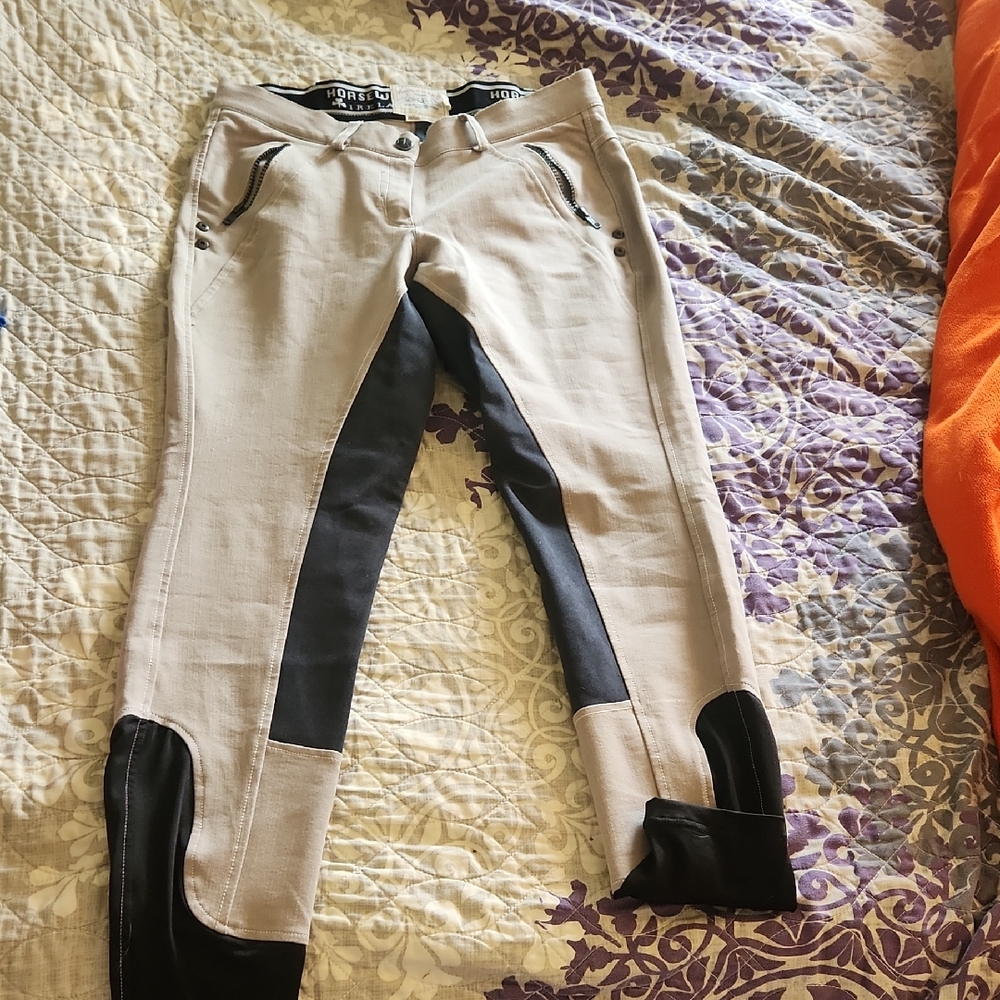 Horseware Size 30R Suede Full Seat Riding Breeches